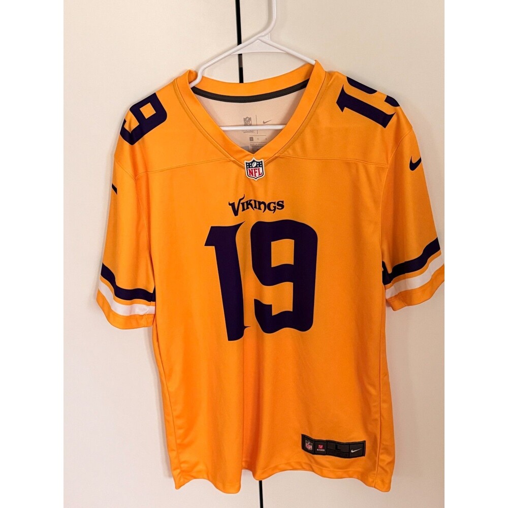 Nike NFL Minnesota Vikings Adam Thielen #19 Color Rush Gold Jersey Size Large